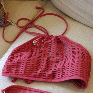 🩷 Dusty Rose Halter String Bikini top 👙